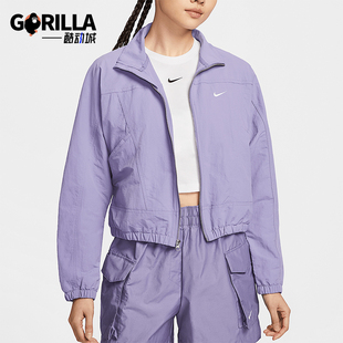 款 2025夏季 女士立领宽松经典 短款 527 Nike 外套HJ1000 耐克正品