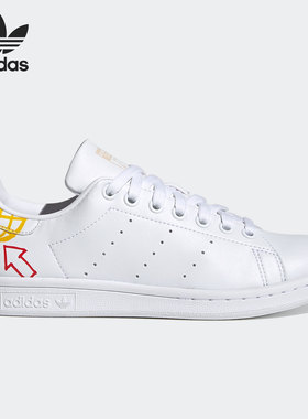 Adidas/阿迪达斯正品三叶草Stan Smith 女子涂鸦休闲板鞋 FX5679