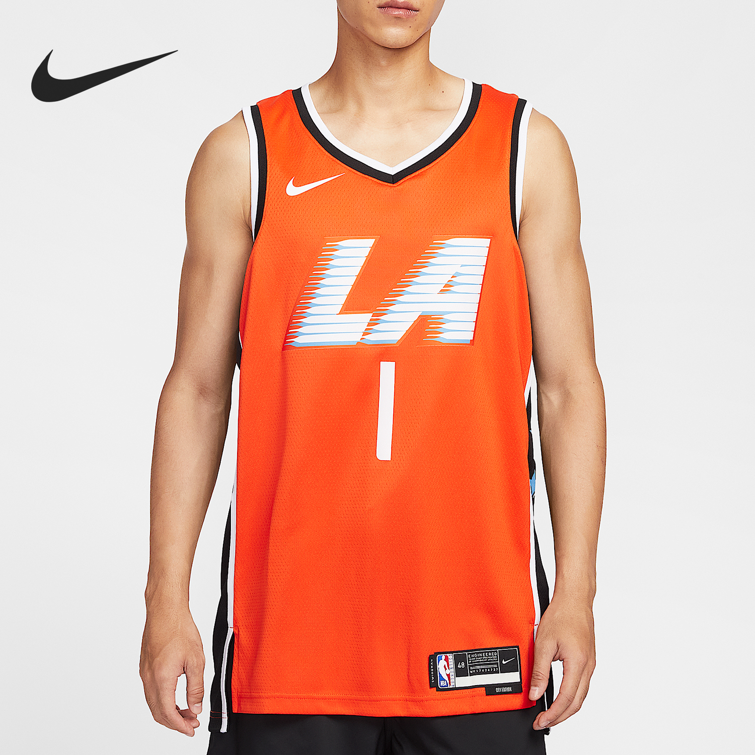 Nike/耐克正品2025男士运动V领套头无袖篮球背心T恤HM5984-820