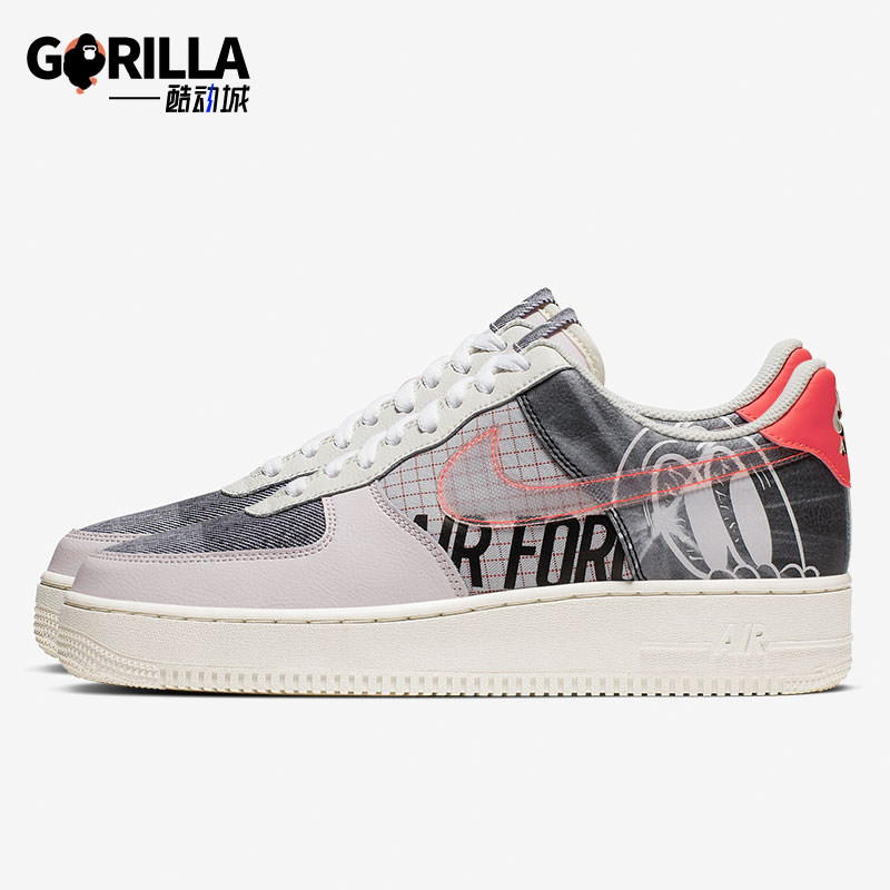 Nike/耐克正品Air Force 1男士运动低帮轻便休闲板鞋CI0066-600