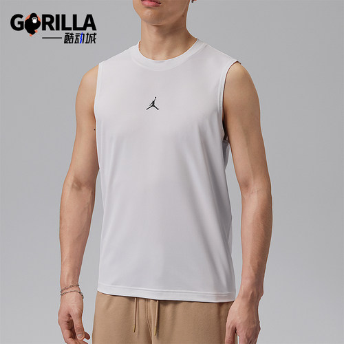 Nike/耐克正品JORDAN男士舒爽透气简约经典日常背心T恤IF0890-100