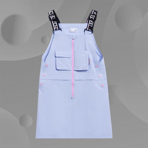 Lining/李宁正品女大童运动潮流系列时尚休闲舒适背带裙YSKT026