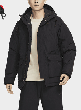 Nike/耐克正品冬季新款男士保暖户外休闲连帽棉服FZ0870-010