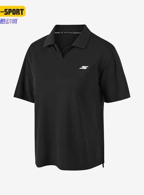 Skechers/斯凯奇正品年春季女子针织运动POLO短袖衫P223W015