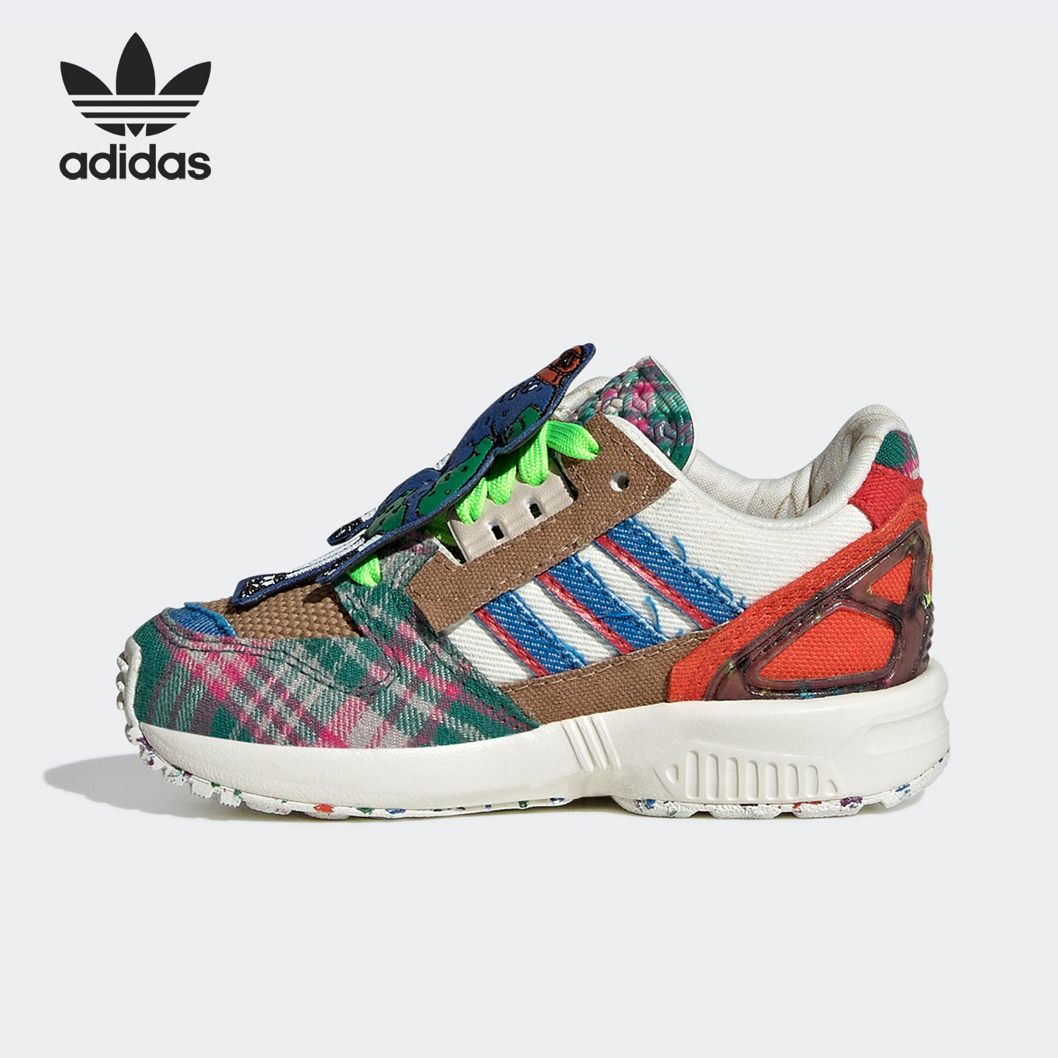 阿迪达斯三爷草小童透气运动鞋