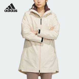 女子鹅绒内胆三合一冲锋衣IL8967 新款 阿迪达斯官方正品 Adidas