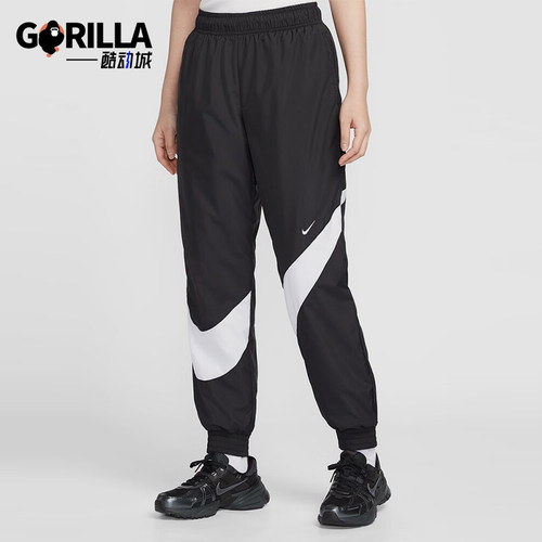 Nike/耐克正品2025夏季款女士梭织运动经典束脚长裤HM8977-010