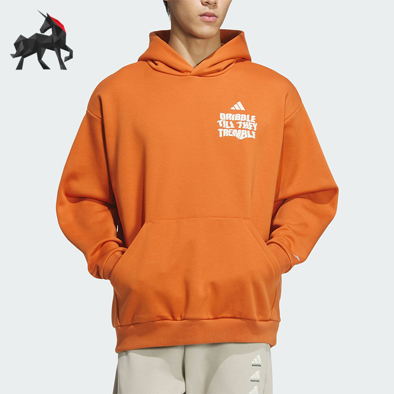 阿迪达斯男士加绒保暖运动卫衣