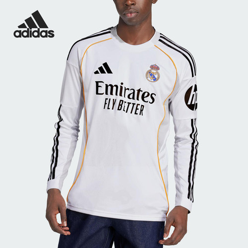 Adidas/阿迪达斯正品2025男士修身足球经典运动训练长袖JN8884