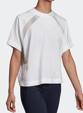 Adidas/阿迪达斯正品W Zne Tee 女运动型格套头圆领短袖T恤EJ8740