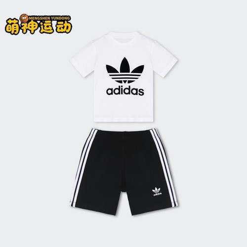 阿迪达斯正品婴童休闲运动套装