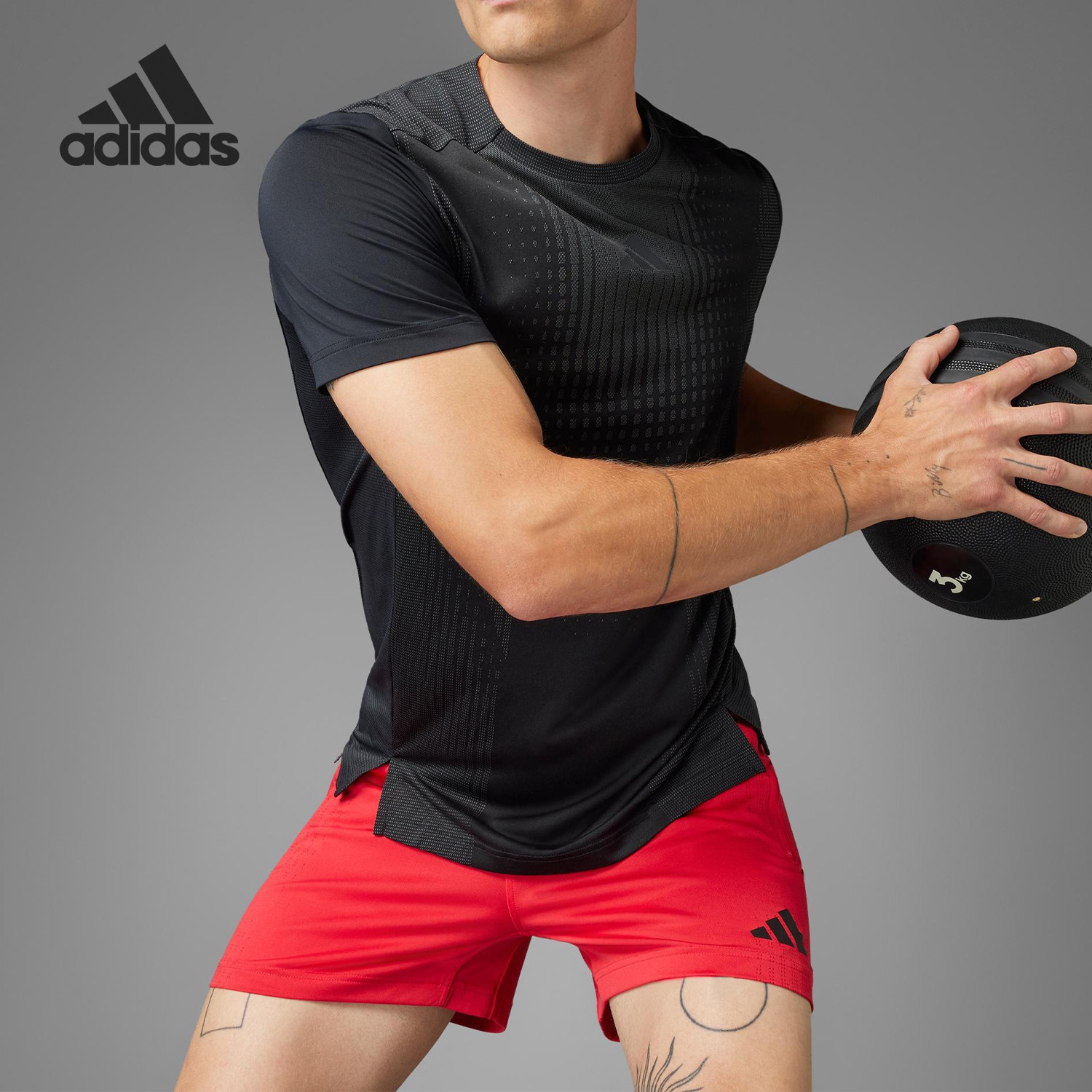 Adidas/阿迪达斯官方正品2025夏季款男士训练透气圆领T恤JI8196,运动服/休闲服装,运动T恤,淘宝优惠券,粉丝福利购,淘宝优惠卷