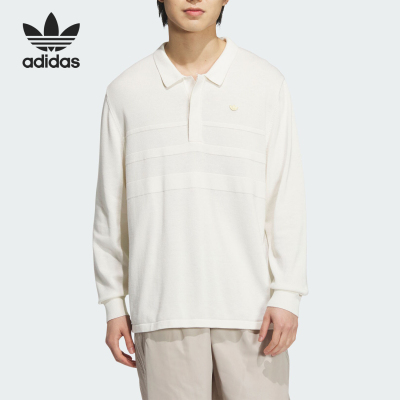阿迪达斯男士简约运动休闲POLO衫