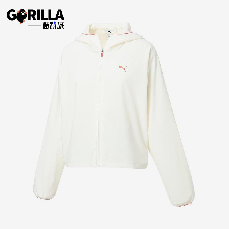 Puma/彪马正品标志拉链长袖女休闲舒适经典轻便夹克外套528890-87