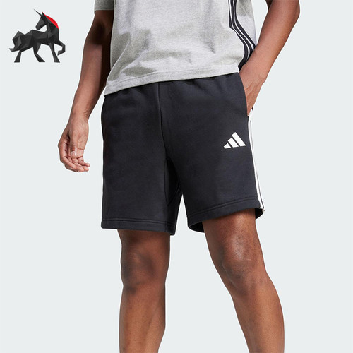 Adidas/阿迪达斯正品2025夏季款男士运动经典户外针织短裤JE6414