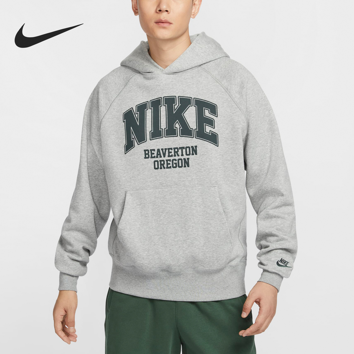 Nike/耐克官方正品新款男士保暖连帽经典印花运动卫衣HV1741-063