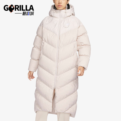 耐克正品女子宽松运动羽绒服