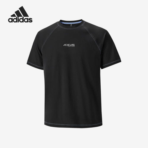 Adidas阿迪达斯正品男子跑步短袖速干休闲运动跑步T恤LE3595