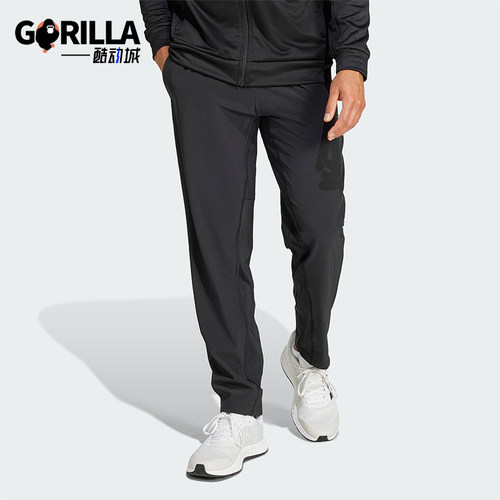 Adidas/阿迪达斯正品2025新款男士梭织透气经典运动健身裤IW8385