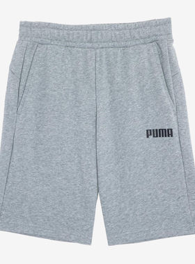 Puma彪马ESS男性透气字母印花中腰松紧五分短裤848739-02
