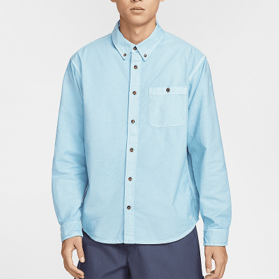 Nike/耐克正品2025春新款男士宽松经典运动翻领长袖HJ7271-422