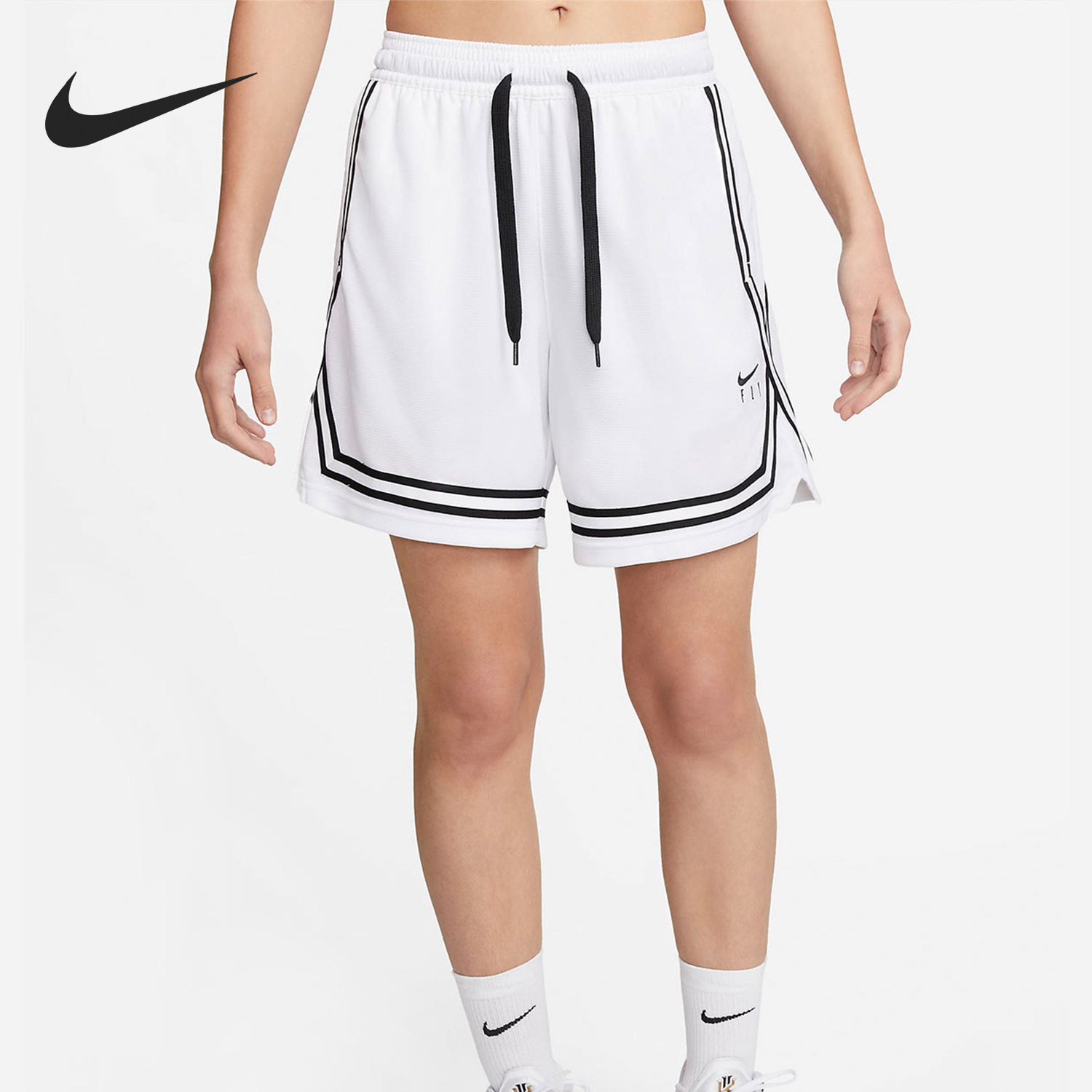 Nike/耐克官方正品2025女士针织透气运动印花耐穿短裤DH7326-100,运动服/休闲服装,运动中长裤／短裤,淘宝优惠券,粉丝福利购,淘宝优惠卷