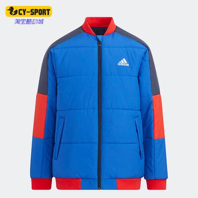 Adidas/阿迪达斯正品冬季新款儿童运动双面穿保暖棉服HY0564