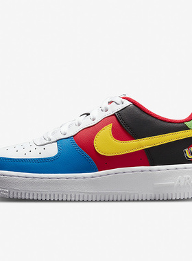 Nike/耐克正品AIR FORCE 1 LV8 QS女子GS大童板鞋DO6634-100