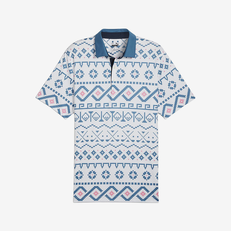 Puma/彪马正品Fair Isle Print男士高尔夫Polo衫626836-01