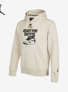 Nike/耐克官方正品JORDAN 男子加绒保暖金标运动卫衣 DO9152-236