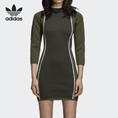DH4550 三叶草女子舒适休闲运动连衣裙 Adidas 阿迪达斯正品