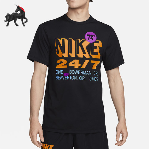 Nike/耐克正品夏季新款男士印花休闲经典运动短袖T恤FN3989-010