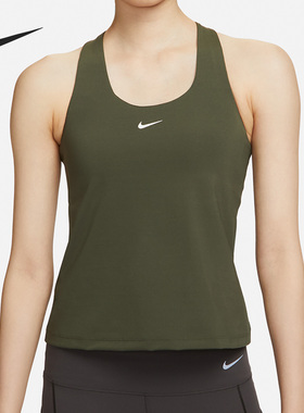 Nike/耐克官方正品新款女子运动透气休闲U领无袖背心DV9898-325