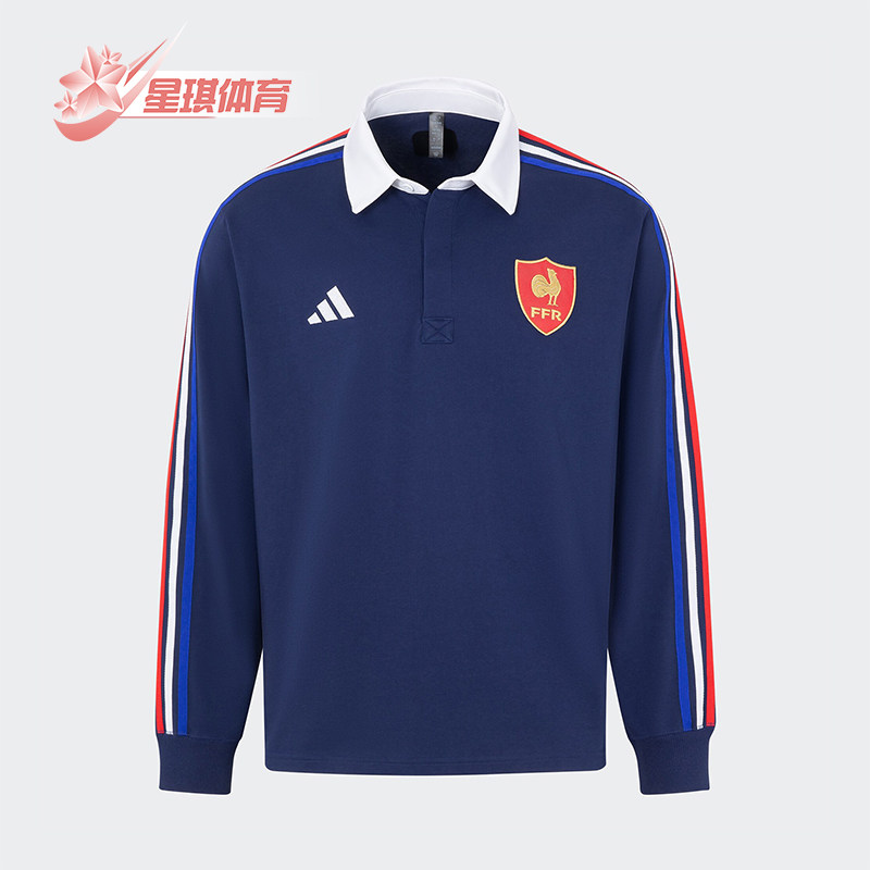 Adidas/阿迪达斯正品2026春季款男士日常套头翻领运动卫衣JP0364