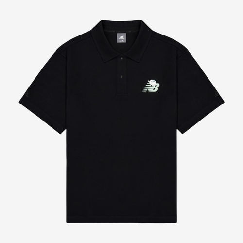 New Balance新百伦正品Polo男款短袖亲肤休闲翻领衫NFF29101-BK