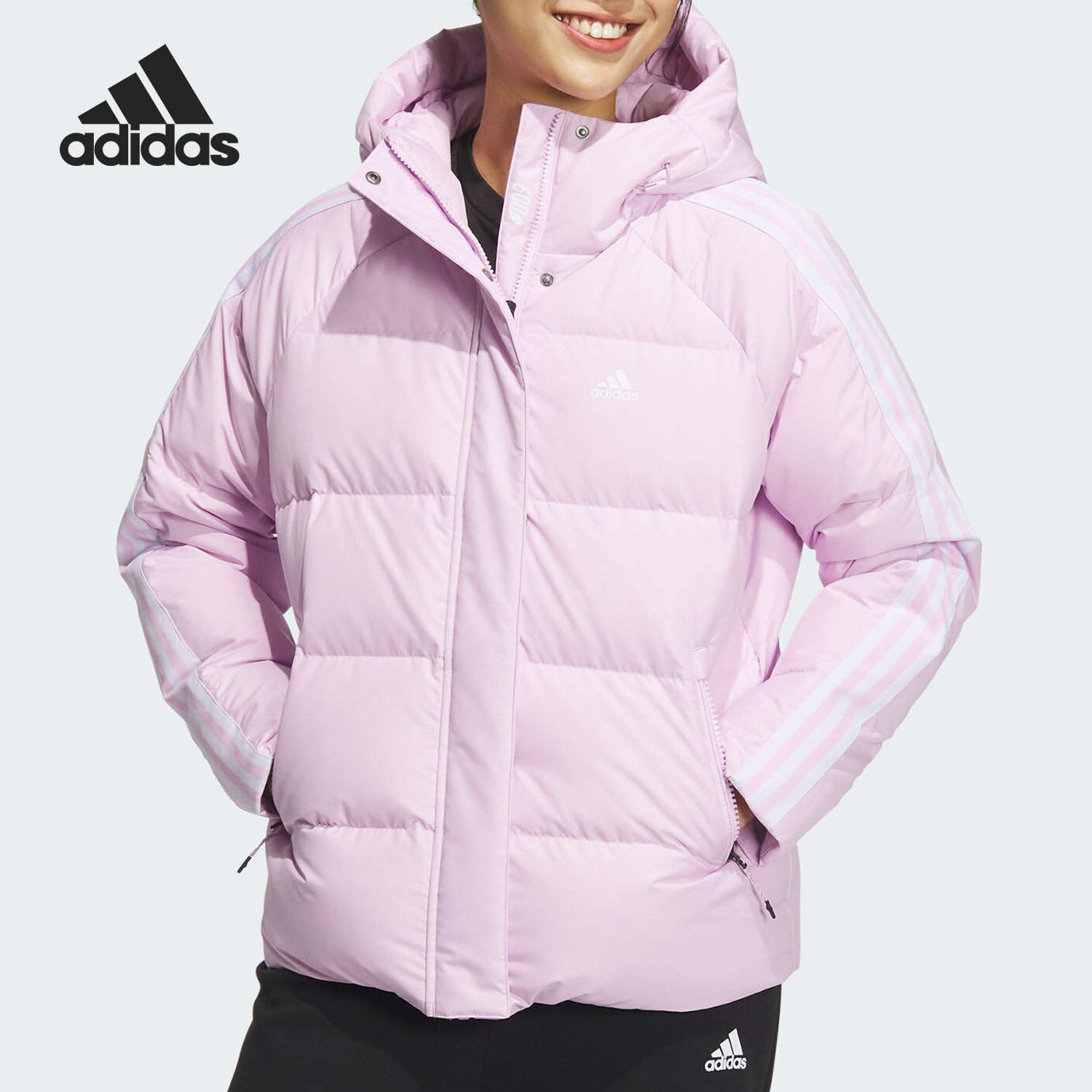 阿迪達斯官方正品女子運動羽絨服