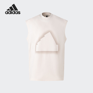 TANK男士 Adidas 阿迪達(dá)斯正品 FUSTL 圓領(lǐng)寬松簡約背心JP1399