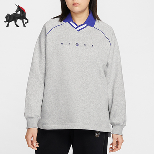 女士日常翻领套头针织卫衣IF0257 Nike 款 2025冬季 043 耐克正品