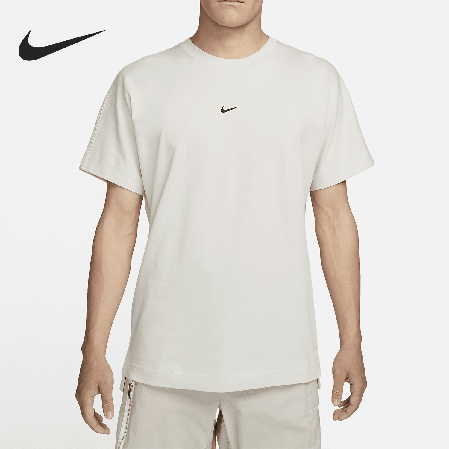 Nike/耐克官方正品男子夏季圆领拉链口袋运动短袖T恤 DD7019-072-封面