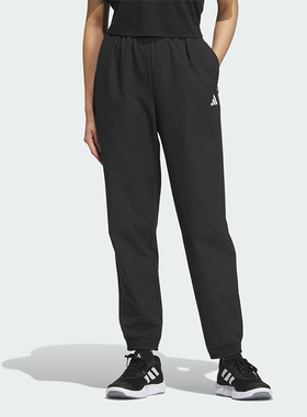 Adidas/阿迪达斯正品简约女士梭织健身束脚运动长裤KA7079