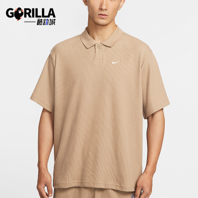 Nike/耐克正品Oversize男士宽松简约翻领经典休闲T恤IF0377-247