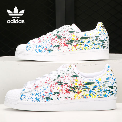 三叶草泼墨运动休闲鞋Adidas正品