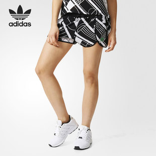 女子运动休闲舒适时尚 Adidas 三叶草新款 AJ8669 阿迪达斯正品 短裤