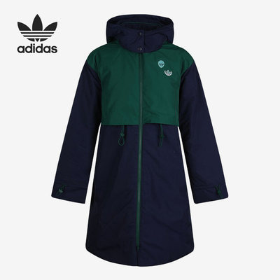 Adidas/阿迪达斯正品三叶草女子中长款保暖运动羽绒服 GL6405