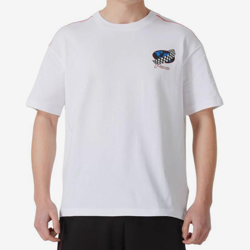 彪马男士跑步训练透气休闲短袖