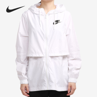 时尚 休闲运动夹克外套 耐克官方正品 AJ2983 101 女子连帽薄款 Nike