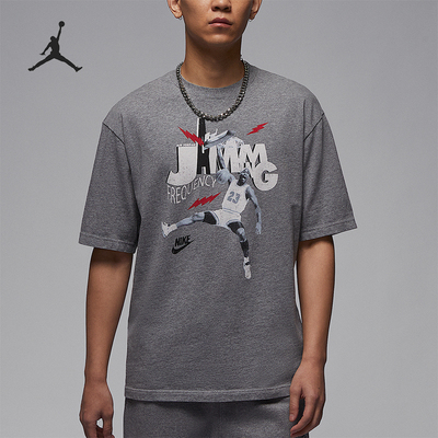 Nike/耐克正品JORDAN男士复古厚实透气休闲图案短袖HJ2930-091