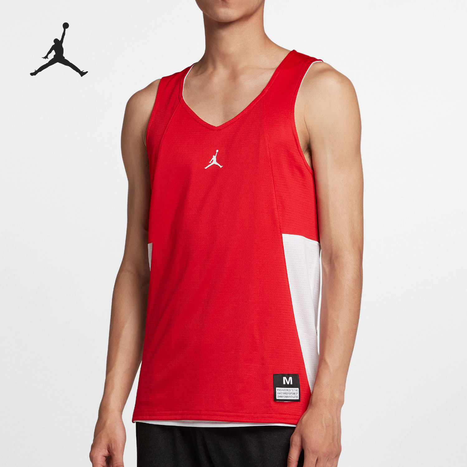 耐克正品Jordan 男子网眼透气双面穿篮球运动背心 865849-657