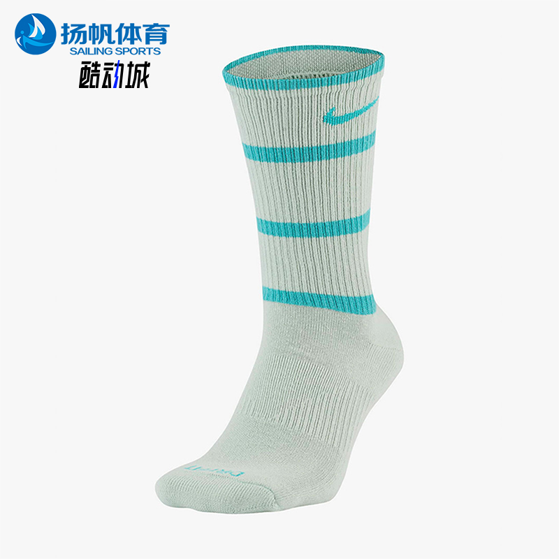 Nike/耐克正品新款男女条纹运动透气经典中筒袜一双装DC3534-302