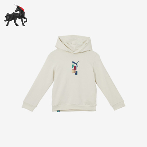 Puma/彪马正品夏季大童套头时尚连帽运动休闲印花卫衣679270-99
